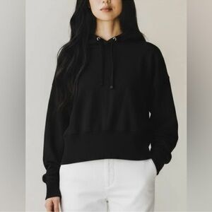Women's Junk Food Clothing Cropped Hoodie in Color Black Size S